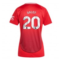 Echipament fotbal Manchester United Diogo Dalot #20 Tricou Acasa 2024-25 pentru femei maneca scurta